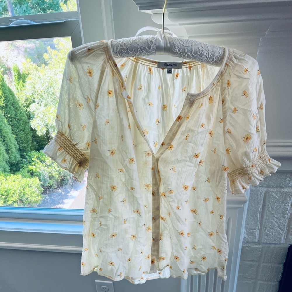 Madewell Floral Blouse